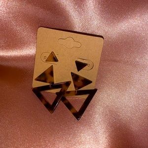 Geometric earring set